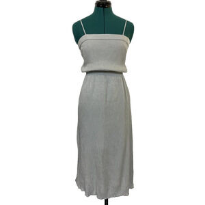 English Factory Cami Dress Iridescent Blue Elastic Waist Womens Small